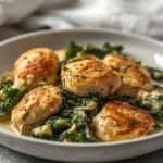 Creamy Chicken & Kale Skillet: Easy Cream Cheese Chicken Recipe 12 =