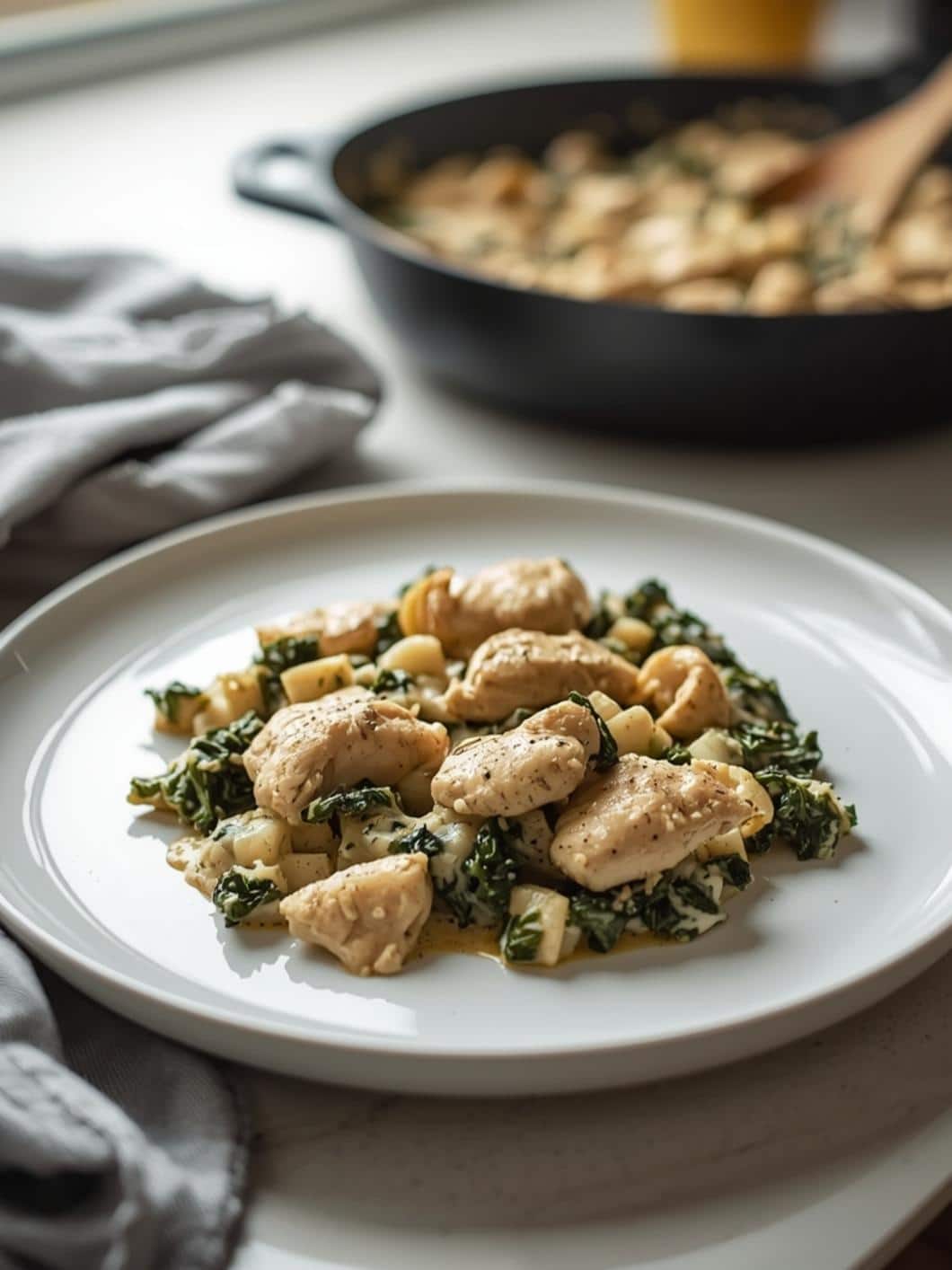 Creamy Chicken & Kale Skillet: Easy Cream Cheese Chicken Recipe 15 Creamy Chicken & Kale Skillet: Easy Cream Cheese Chicken Recipe