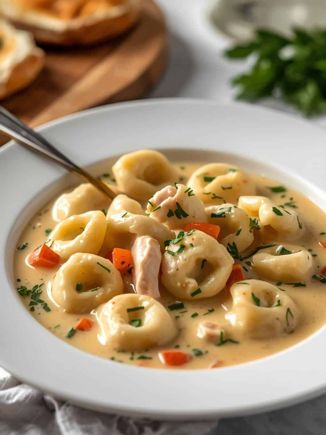 Creamy Chicken Tortellini Soup: Easy & Delicious Dinner Idea