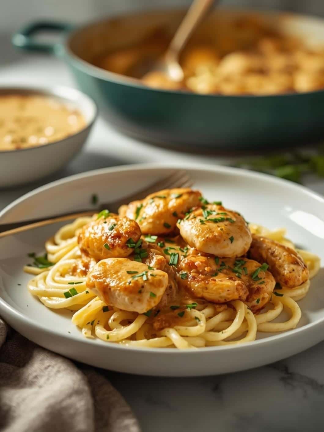 Creamy Garlic Parmesan Chicken Skillet