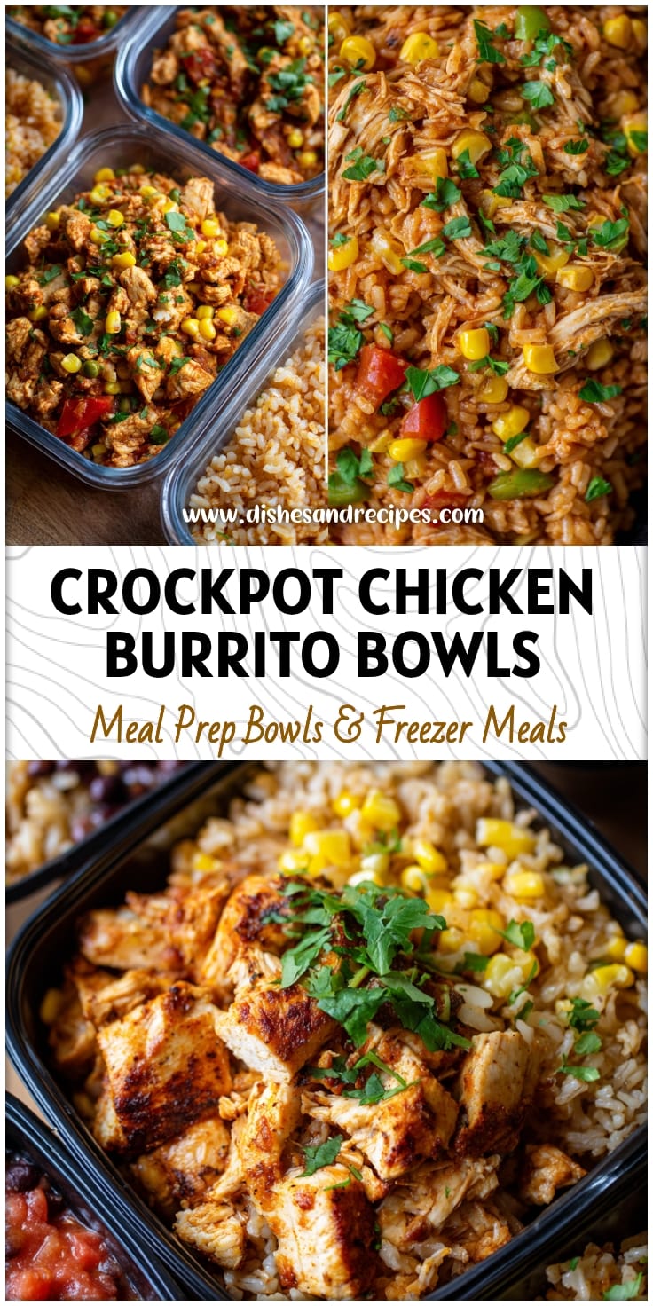 Easy Crockpot Chicken Burrito Bowls for Healthy Meal Prep 14 Easy Crockpot Chicken Burrito Bowls for Healthy Meal Prep