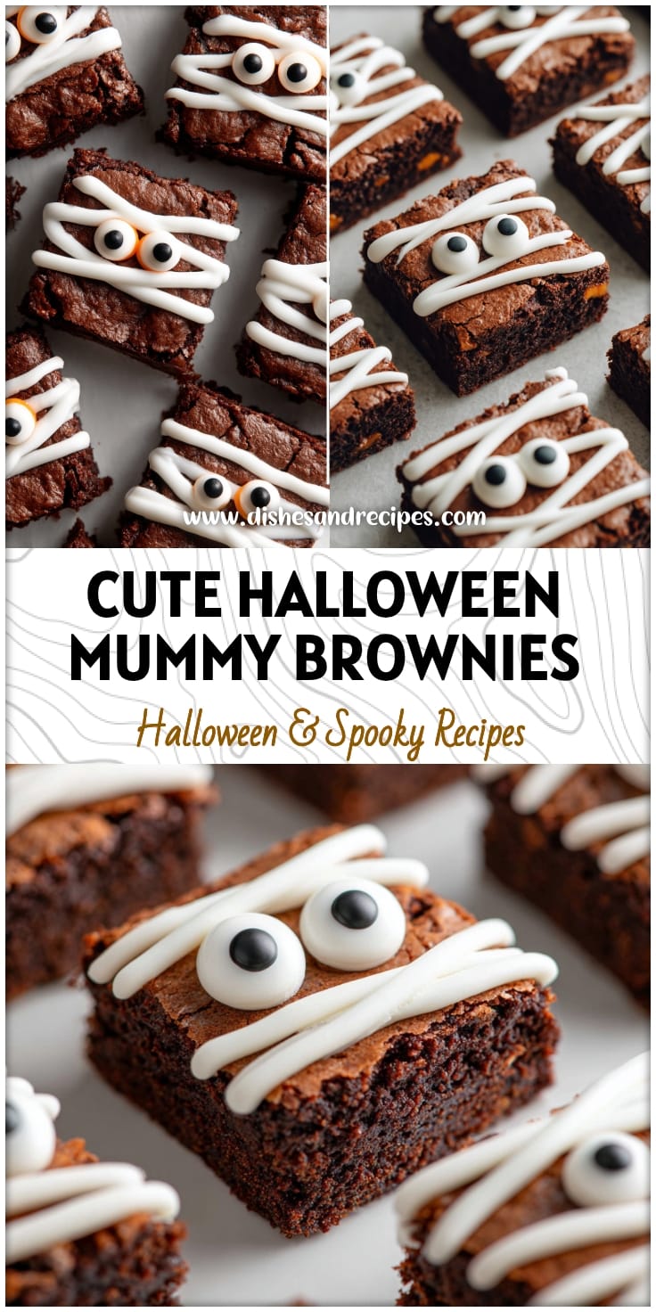 Last-Minute Halloween Mummy Brownies: Easy & Cute Dessert Idea