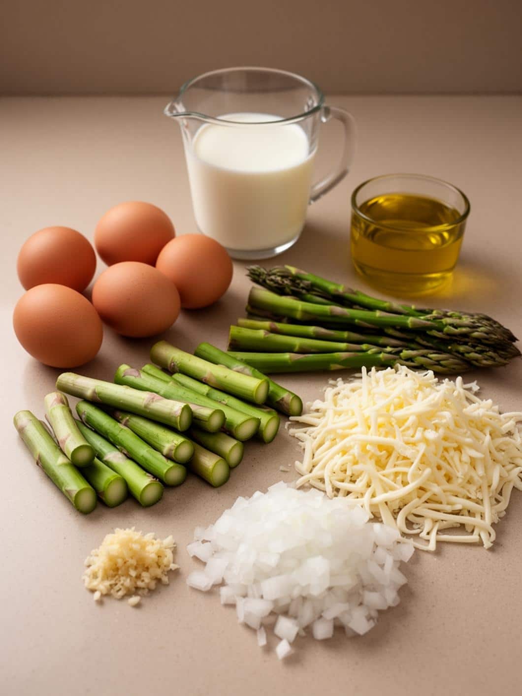 Easy Asparagus & Mozzarella Frittata Recipe