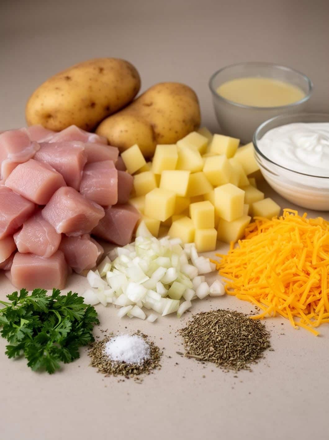 Easy Cheesy Chicken & Potato Bake for Family Dinners