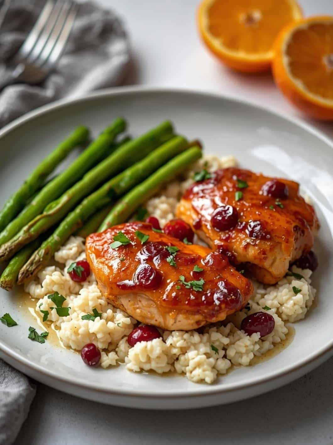 Easy Cranberry Orange Chicken Thighs Recipe