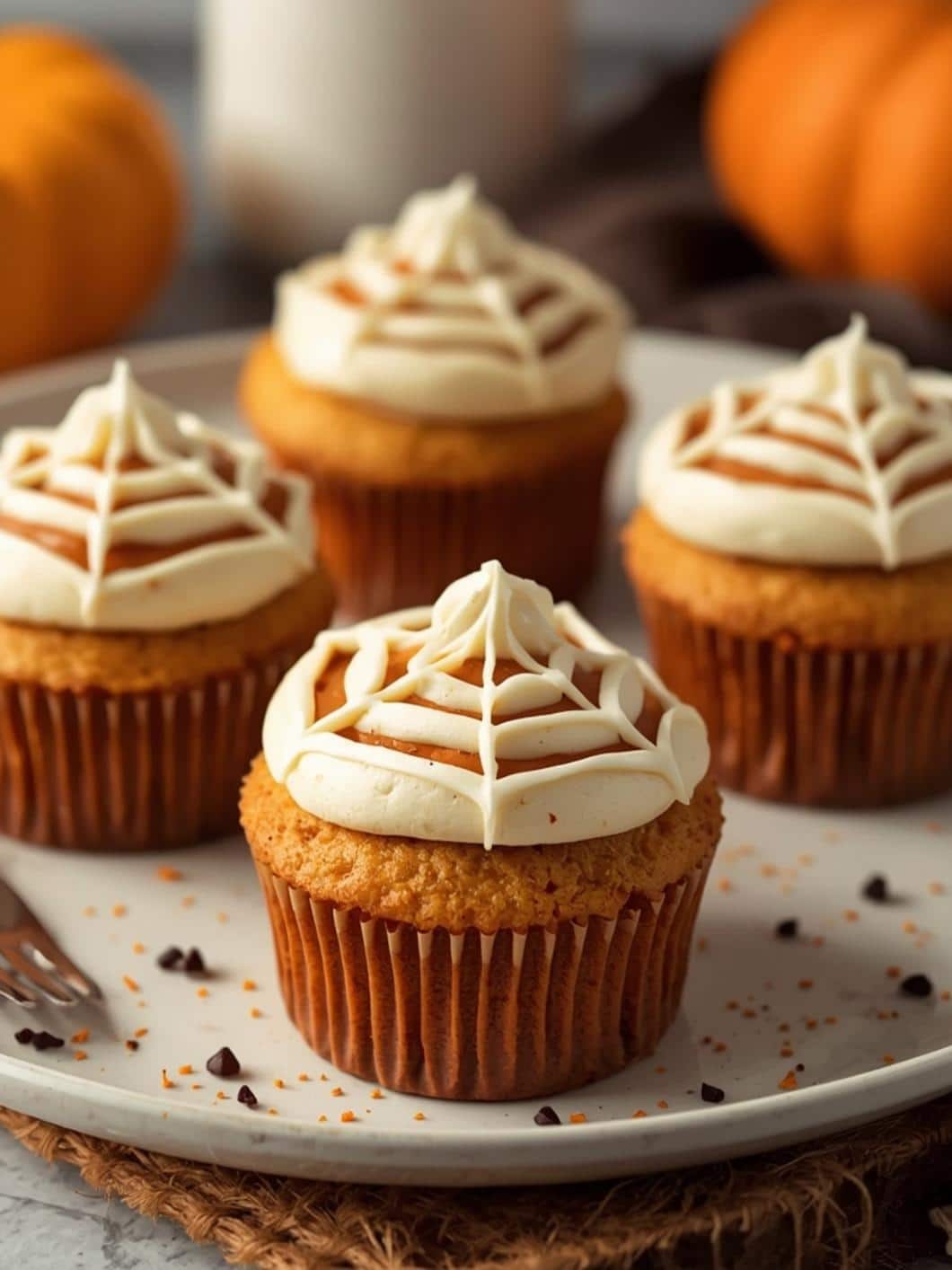 Easy Halloween Spiderweb Cupcakes: Spooky & Cute Dessert Idea