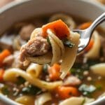 Easy Leftover Turkey Noodle Soup Recipe for a Cozy Meal 12 =