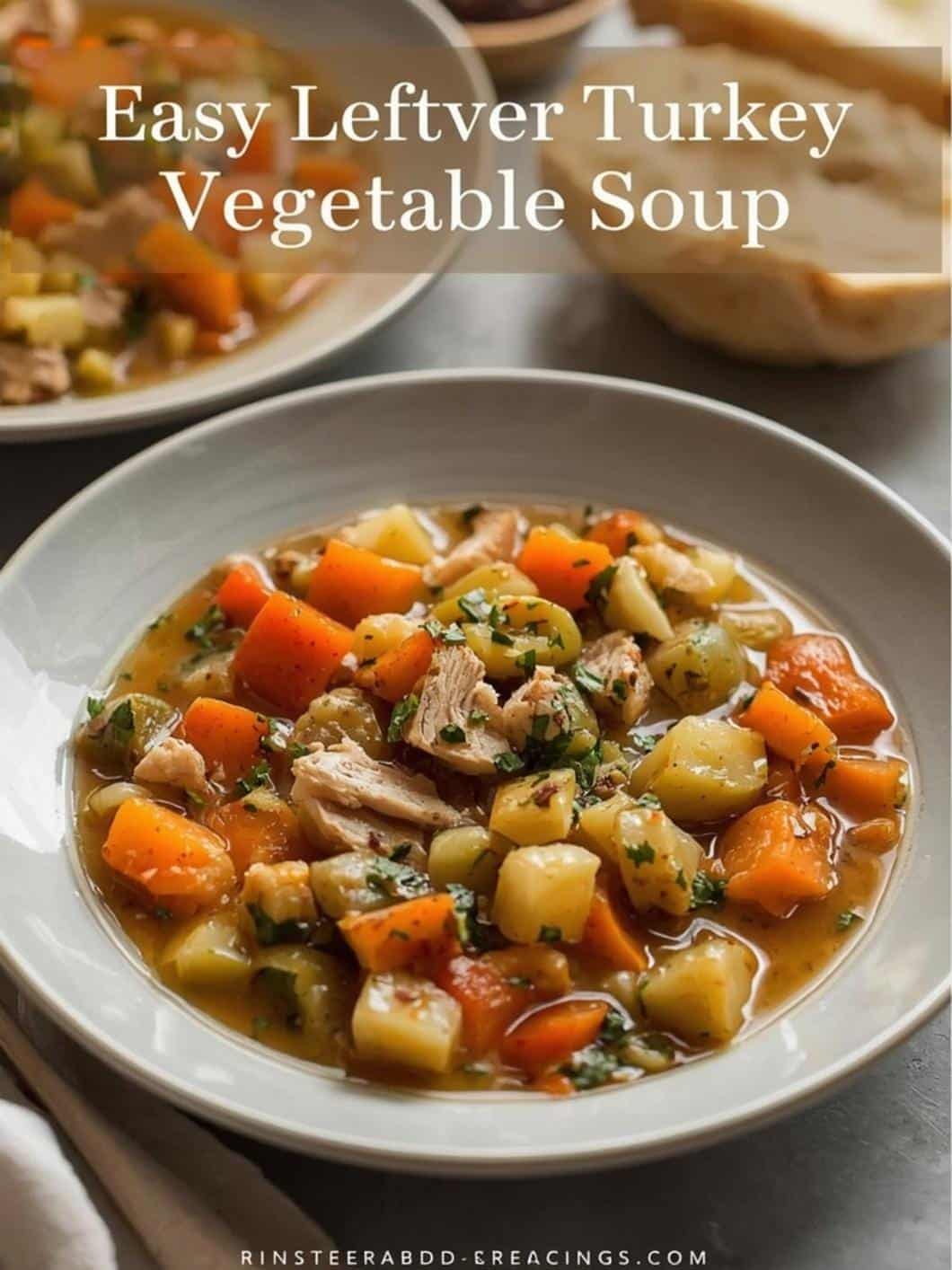 Easy Leftover Turkey Vegetable Soup Recipe