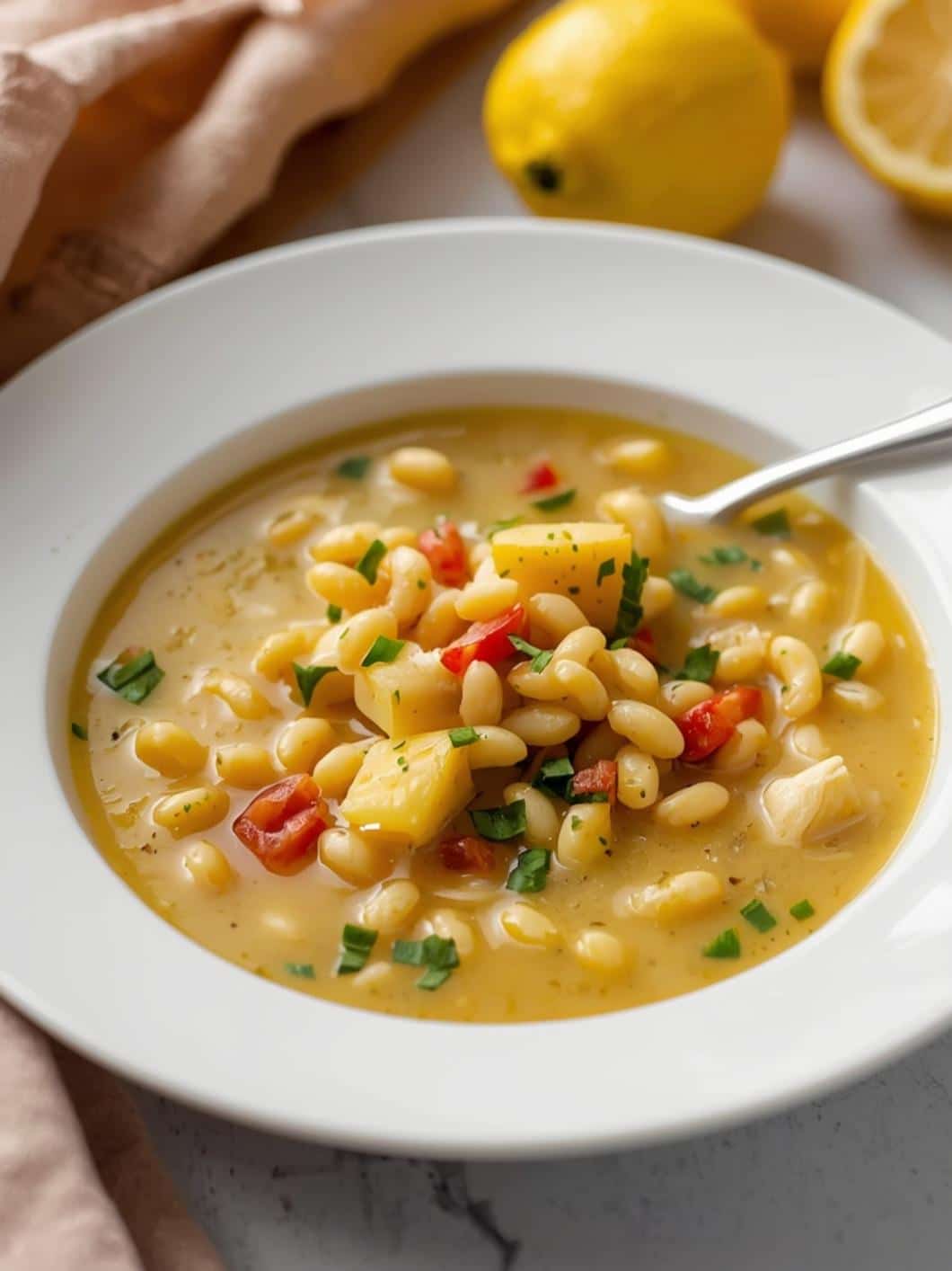 Easy Lemon Chicken Orzo Soup Recipe