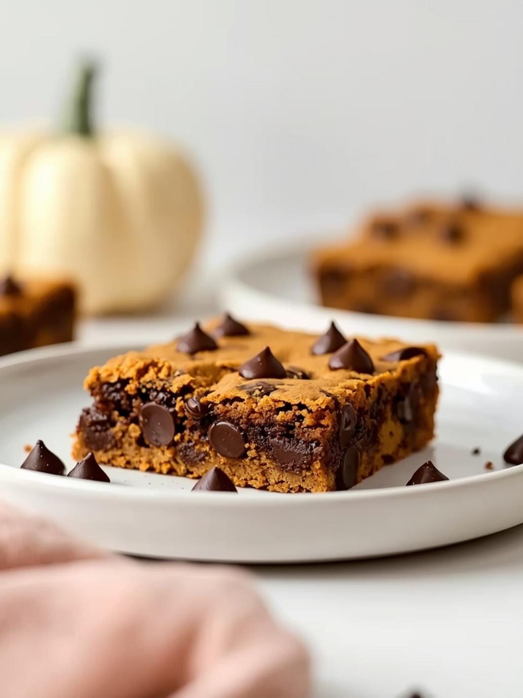 Easy Pumpkin Chocolate Chip Cookie Bars