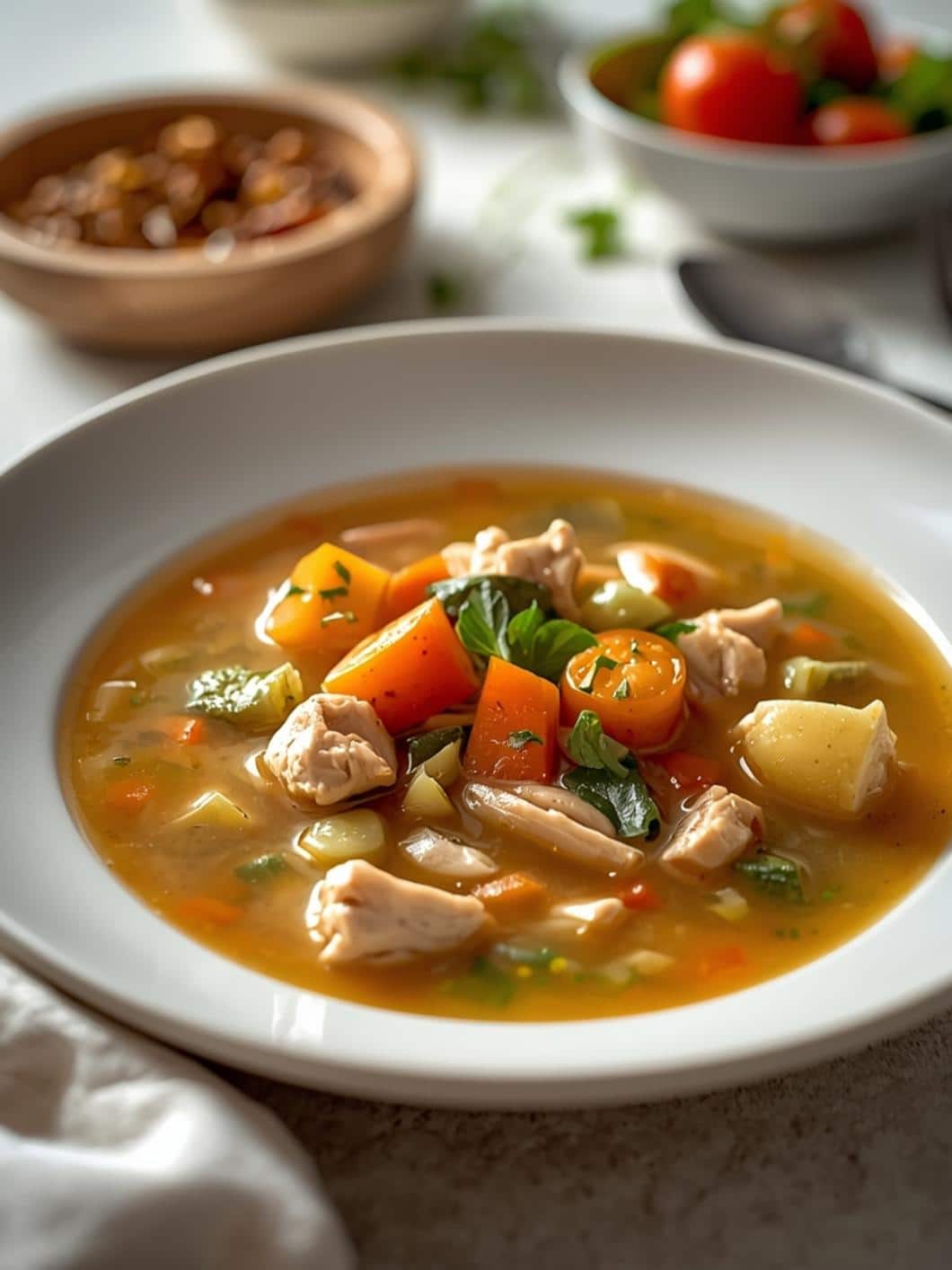Easy Spring Chicken Vegetable Soup Recipe