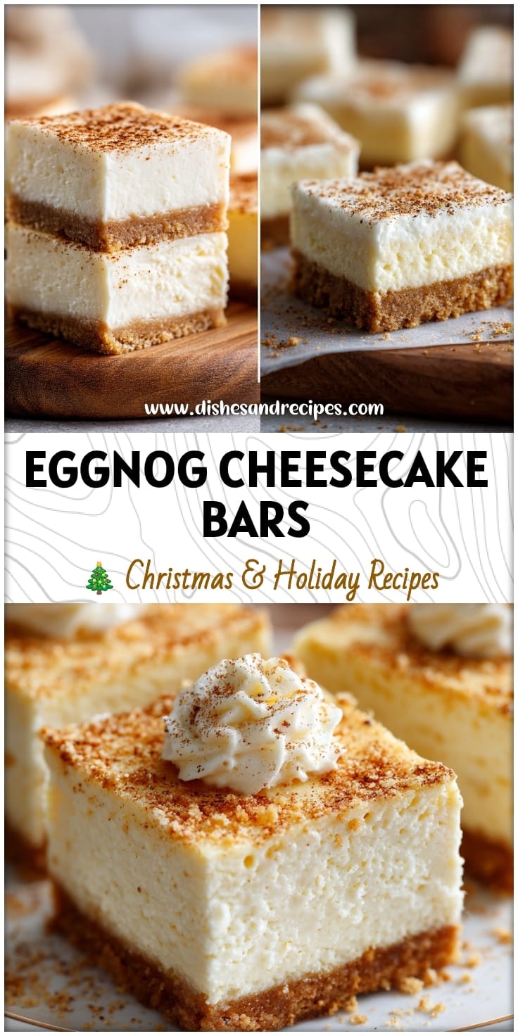 Easy Eggnog Cheesecake Bars Recipe for Holiday Baking