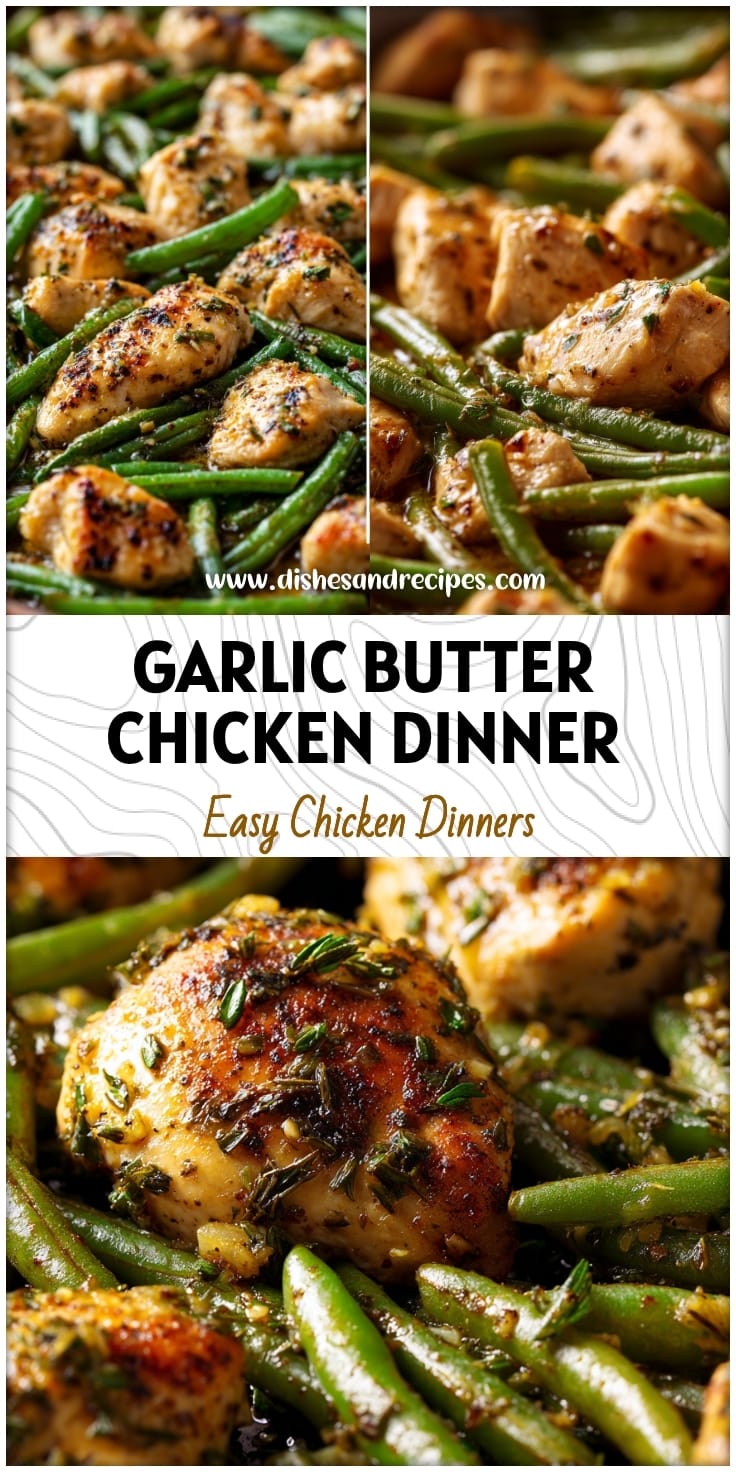Sheet Pan Garlic Butter Chicken & Green Beans