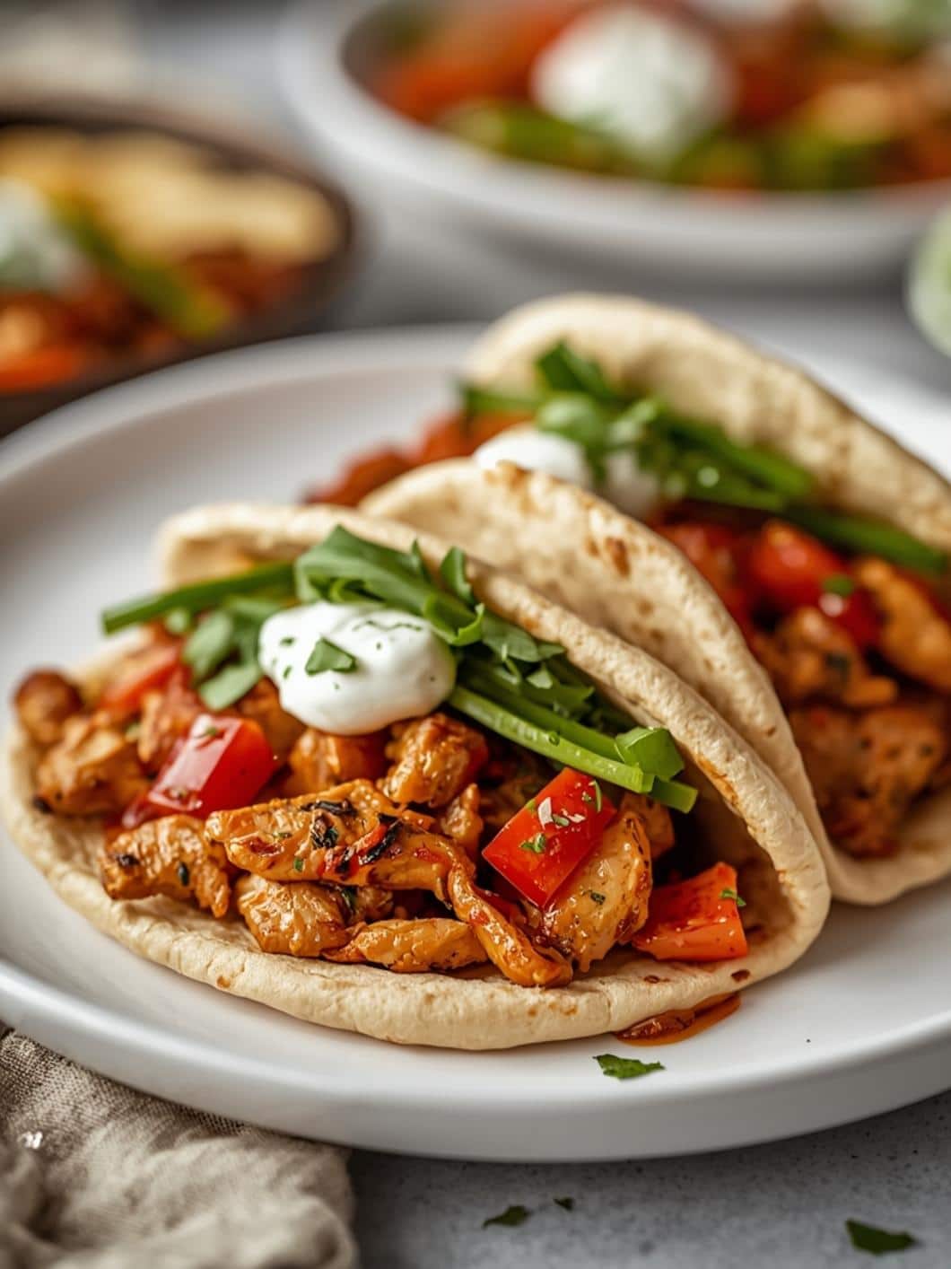Greek Chicken Pita Lunch Boxes with Tzatziki