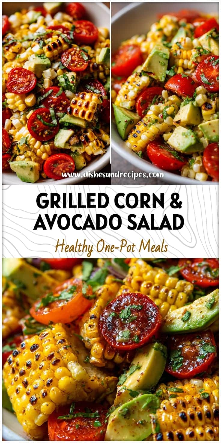Grilled Corn, Avocado & Tomato Salad: A Colorful Fresh Summer Recipe