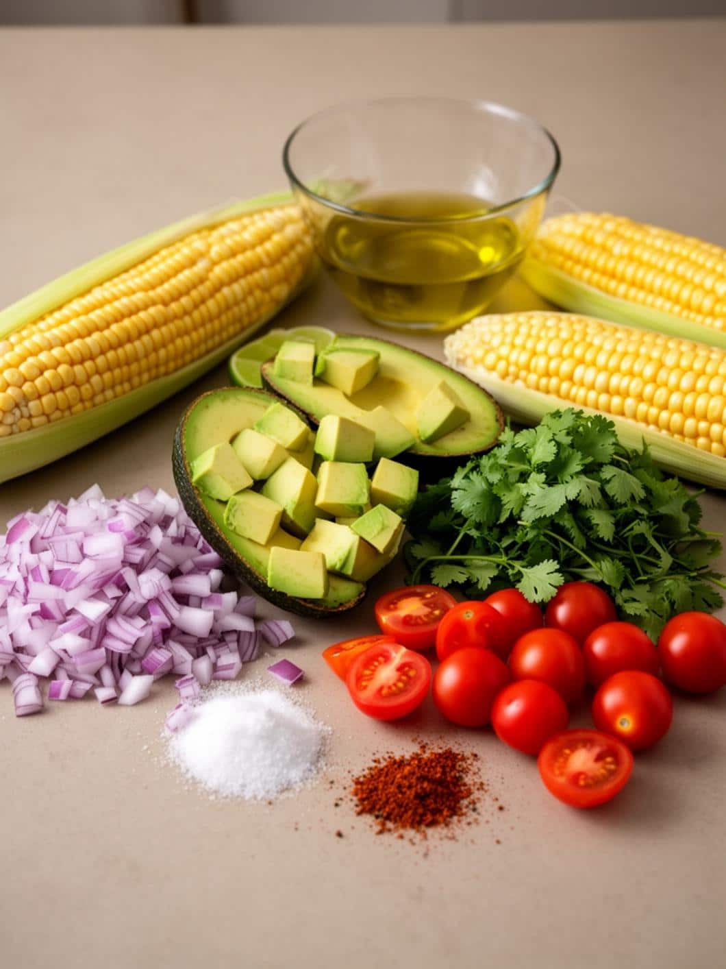 Grilled Corn, Avocado & Tomato Salad: A Colorful Fresh Summer Recipe