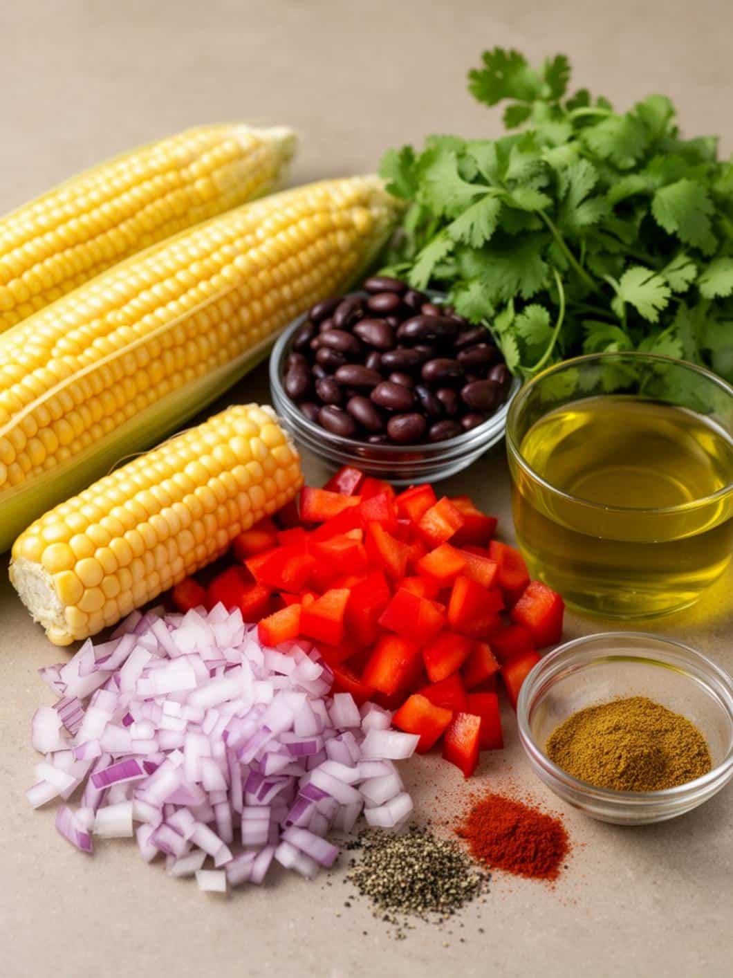 Grilled Corn & Black Bean Salad: Fresh Mexican Side Dish or Healthy Lunch