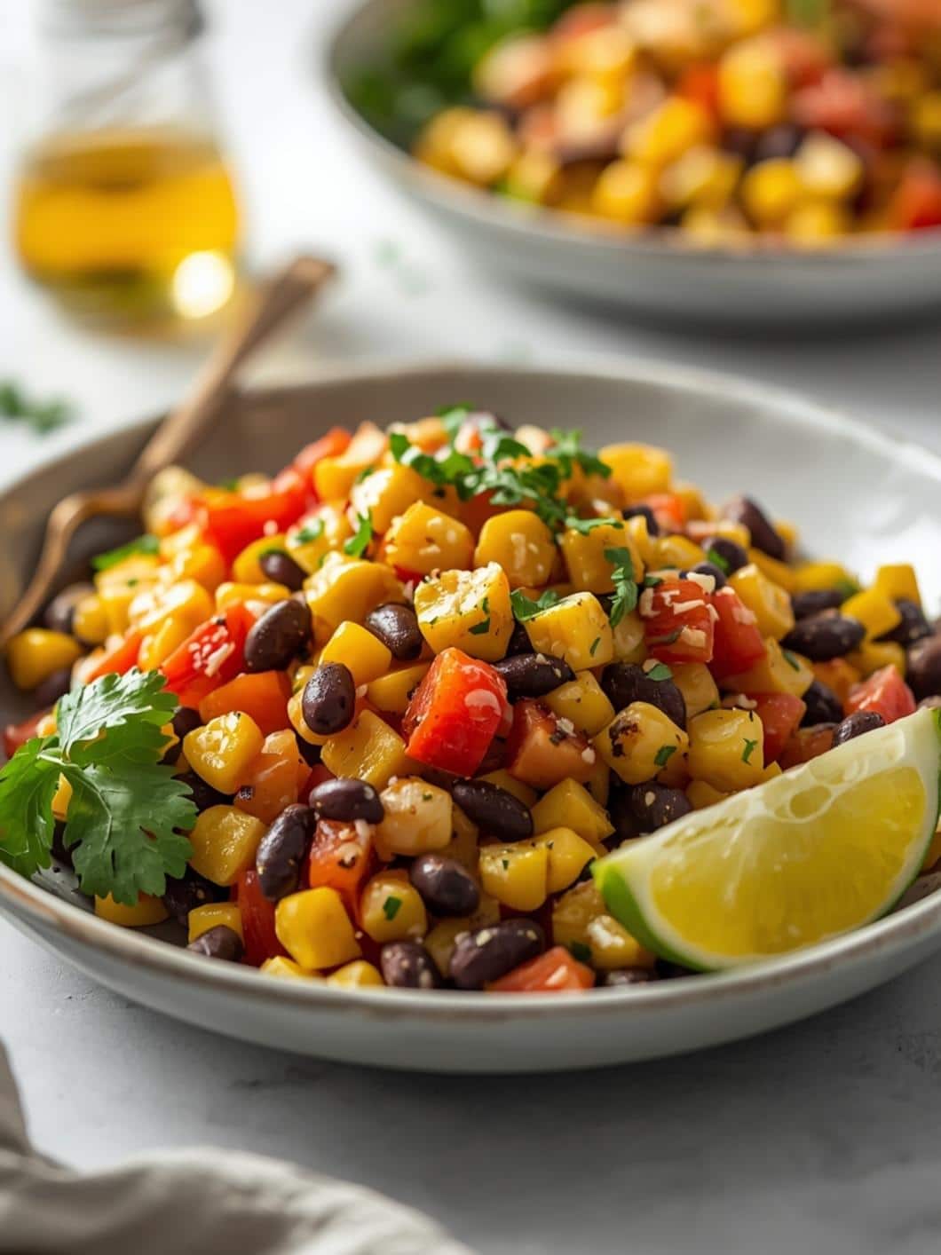 Grilled Corn & Black Bean Salad: Fresh Mexican Side Dish or Healthy Lunch