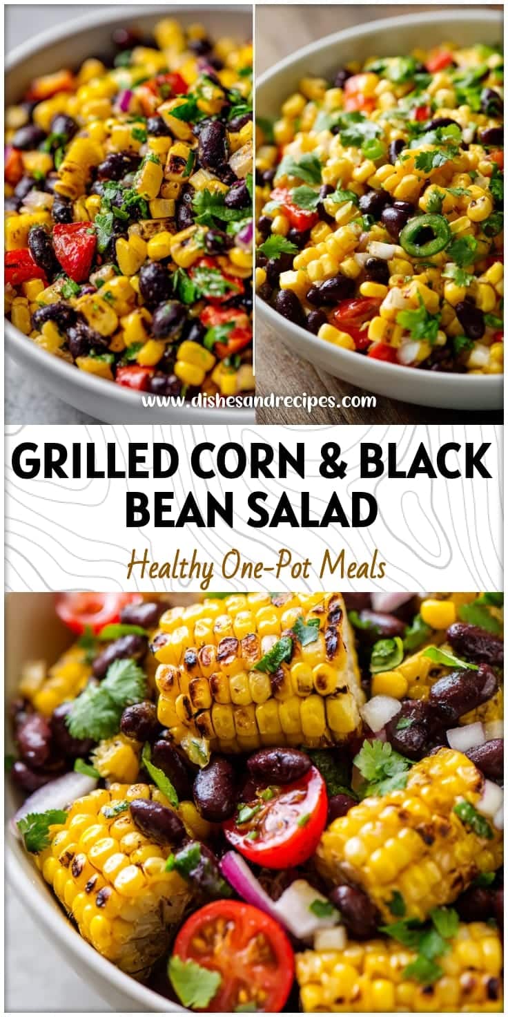 Grilled Corn & Black Bean Salad: Fresh Mexican Side Dish or Healthy Lunch