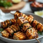 Grilled Zucchini & Halloumi Skewers: Easy BBQ Veggie Side Dish 12 =