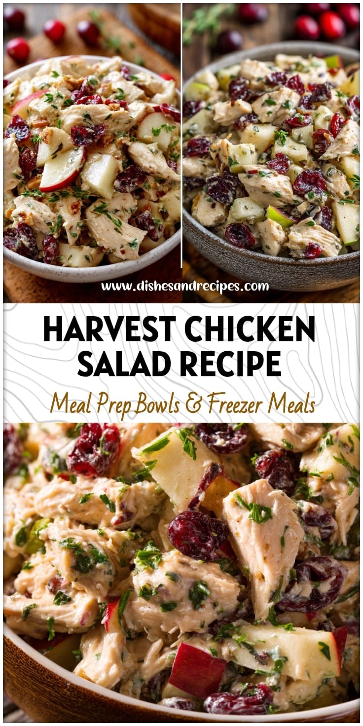 Harvest Chicken Salad with Apples & Cranberries - Sweet & Healthy Recipe