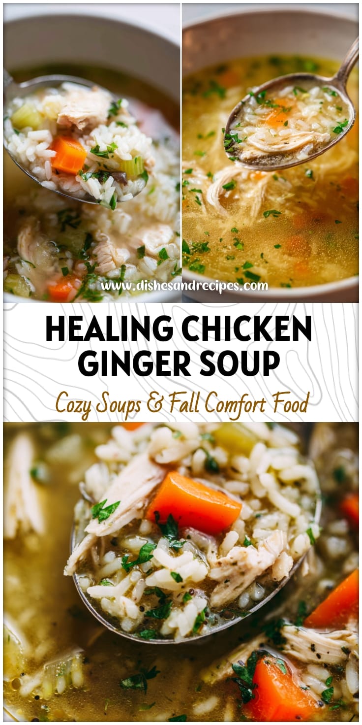 Healing Chicken & Rice Ginger Soup Recipe