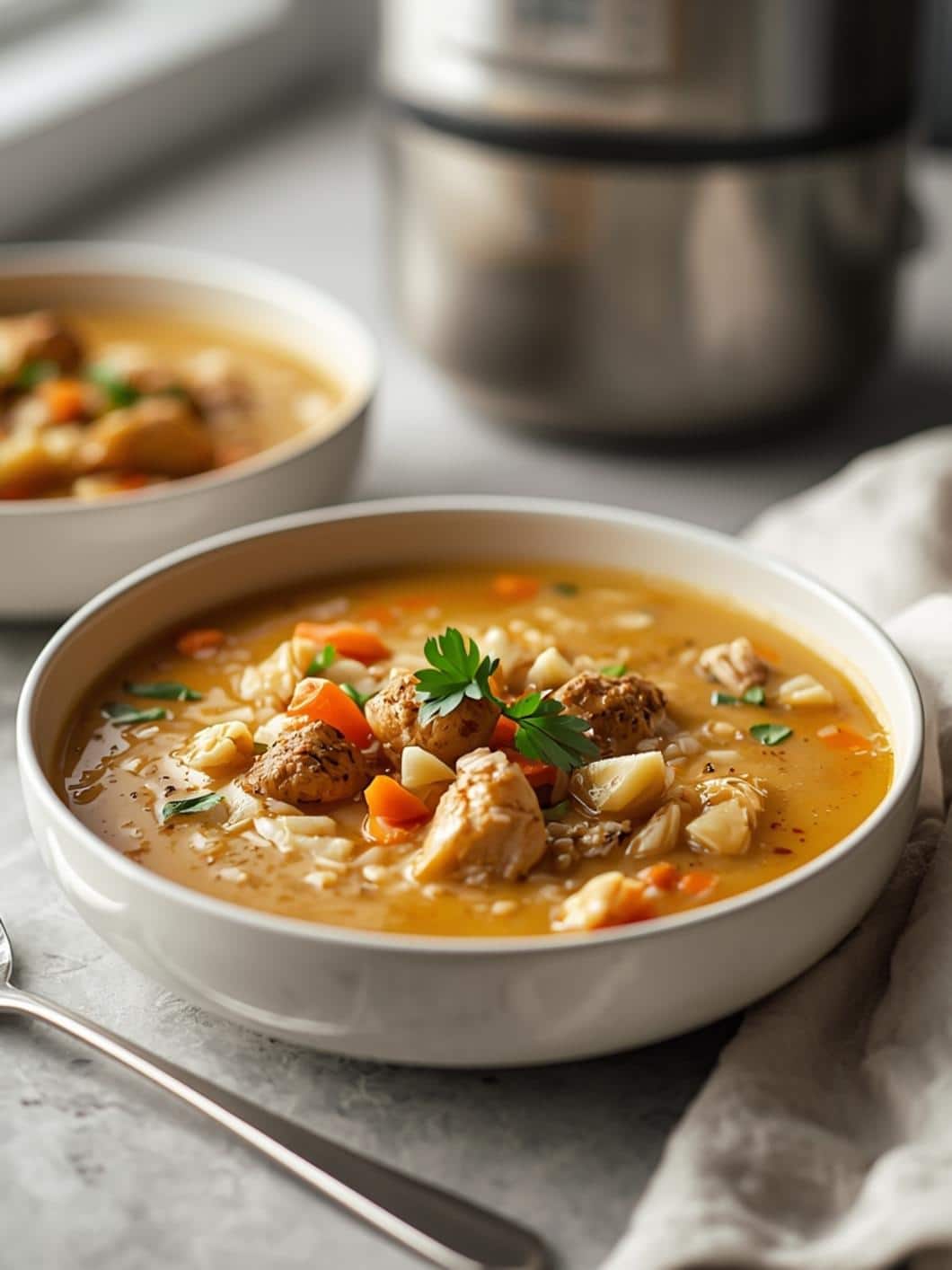 Healing Chicken & Rice Ginger Soup Recipe