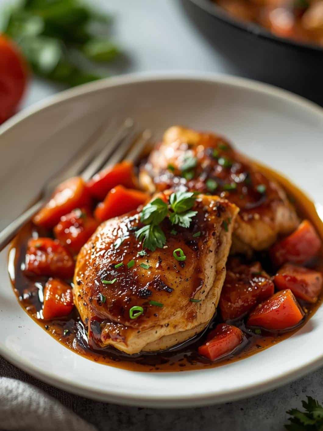 Healthy Balsamic Chicken Dinner: Quick & Delicious One-Pan Meal