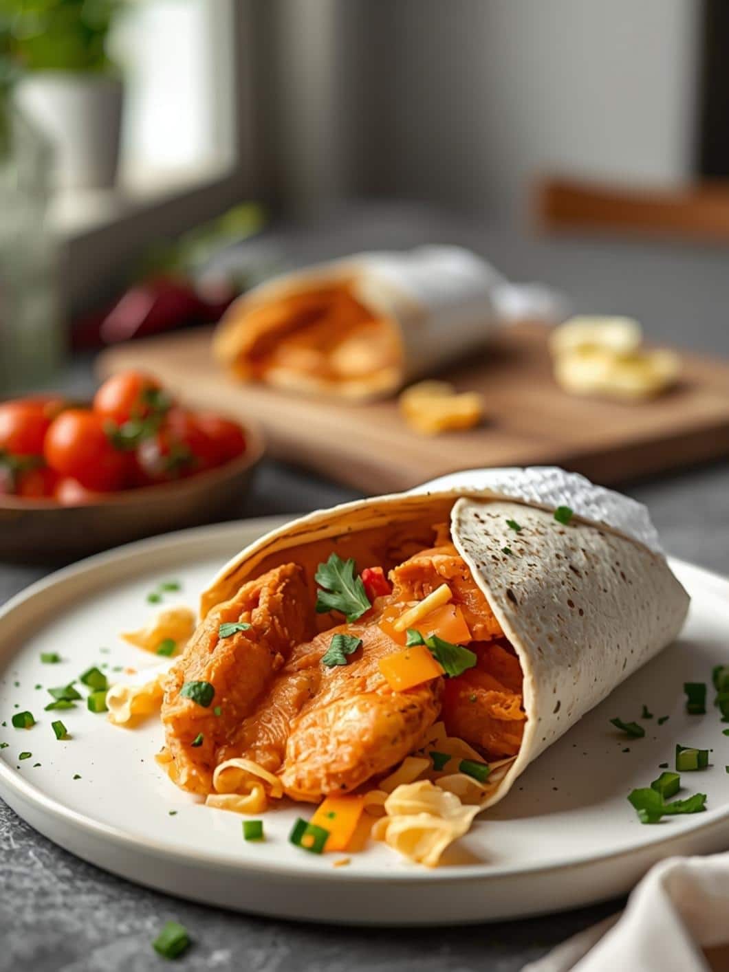Healthy Buffalo Chicken Wraps – Perfect for Lunchboxes & Quick Meals!
