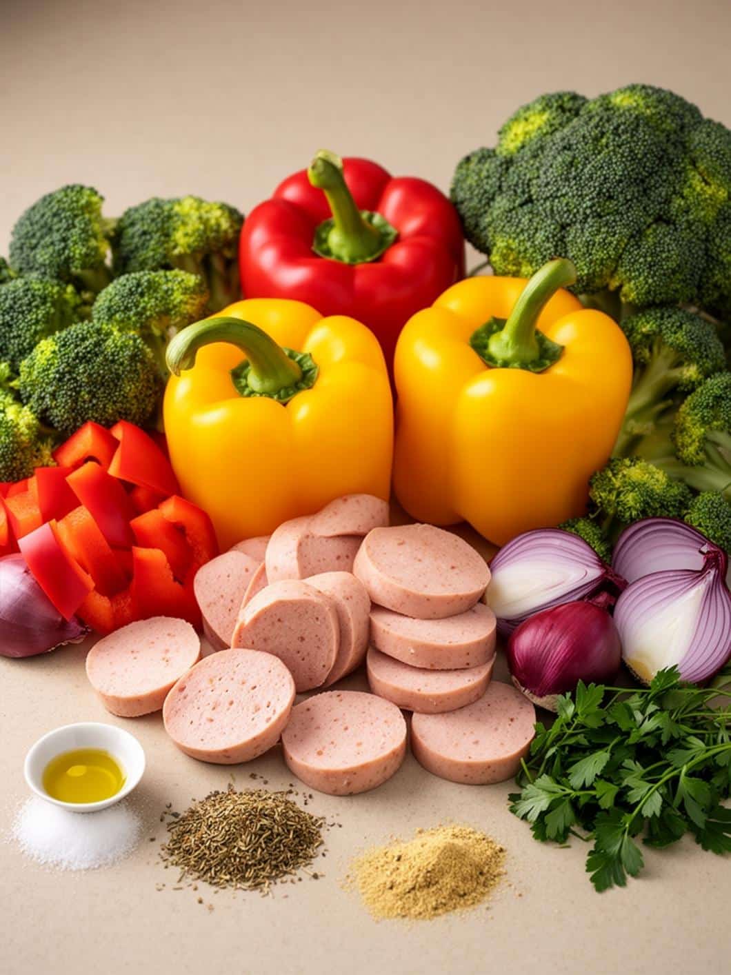 Healthy Chicken Sausage & Veggie Sheet Pan Dinner