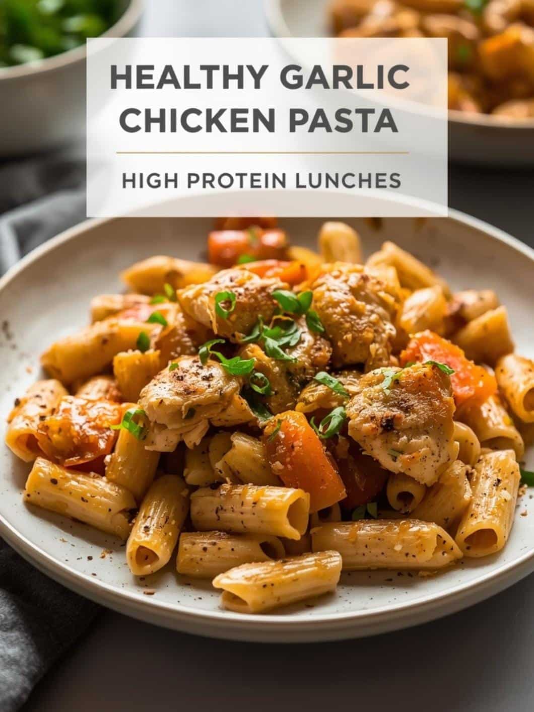 Healthy Garlic Chicken Pasta Meal Prep for High Protein Lunches 15 Healthy Garlic Chicken Pasta Meal Prep for High Protein Lunches