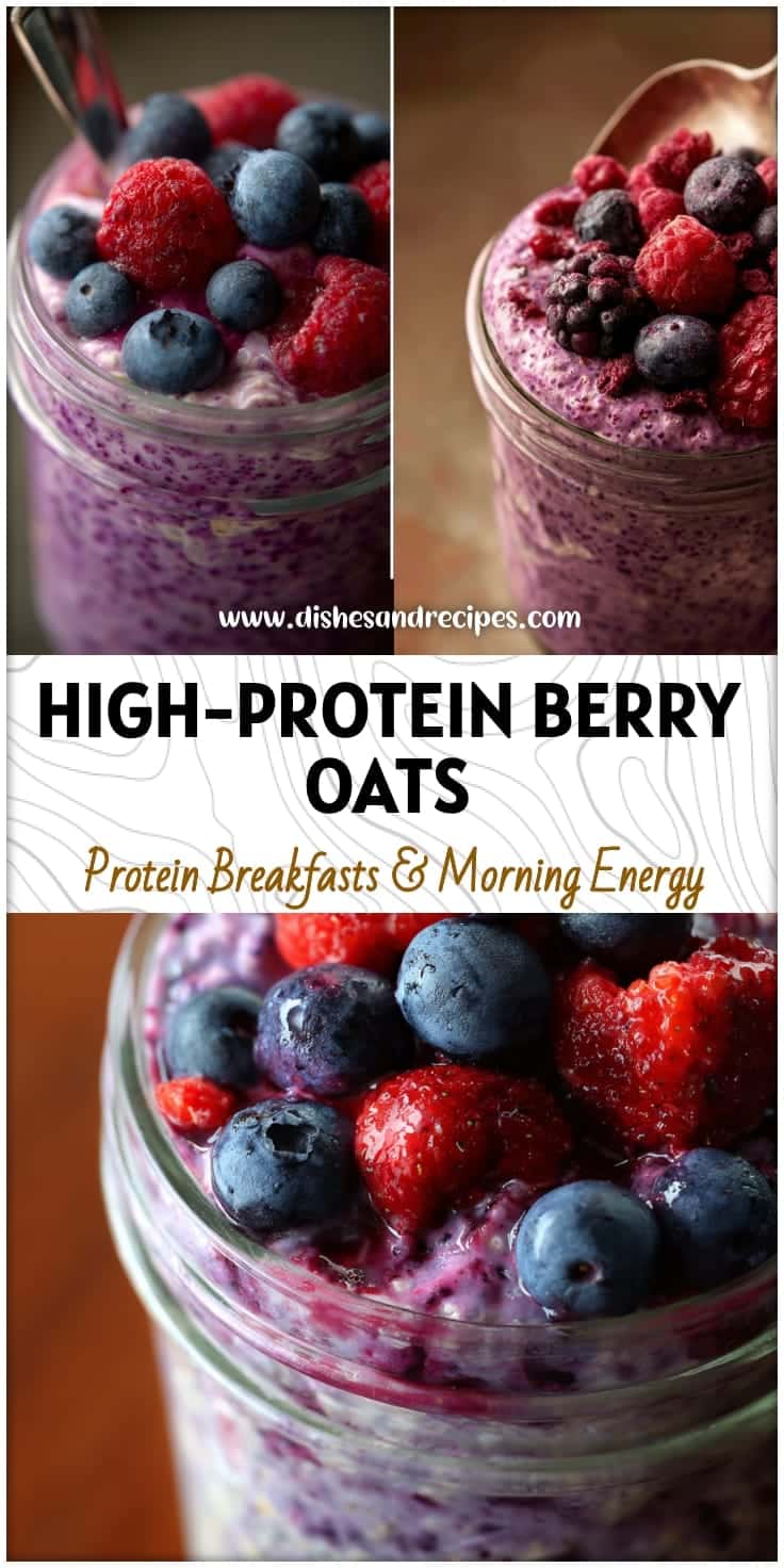 High-Protein Berry Overnight Oats for a Healthy Breakfast