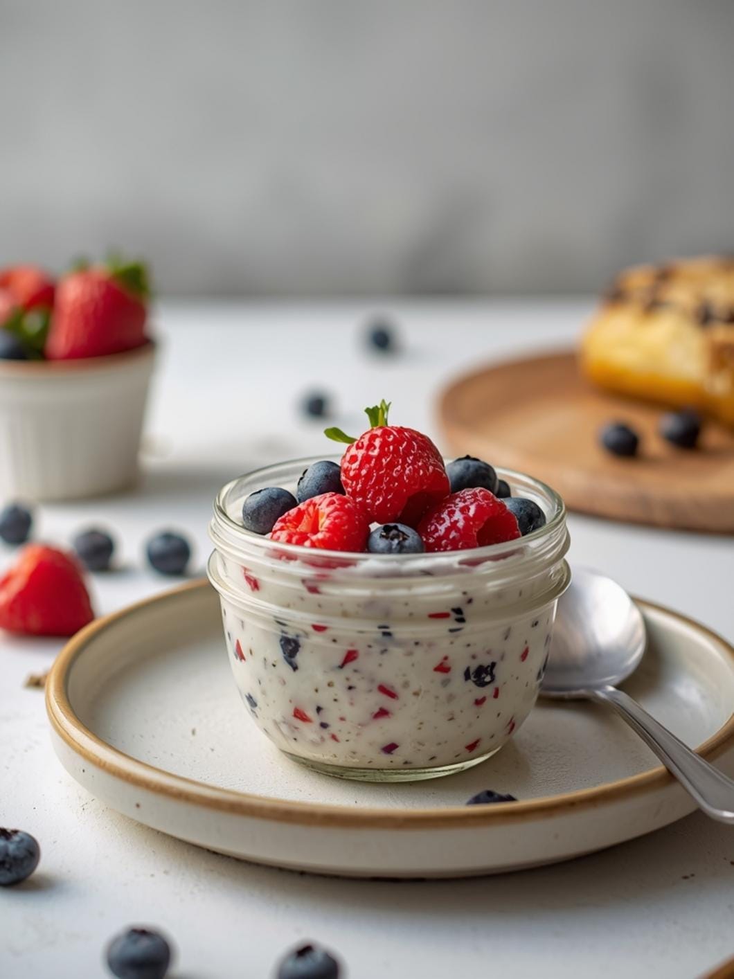 High-Protein Berry Overnight Oats for a Healthy Breakfast