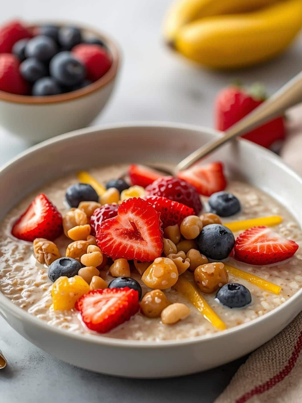 High Protein Overnight Oats (25g Protein, No Protein Powder Taste)