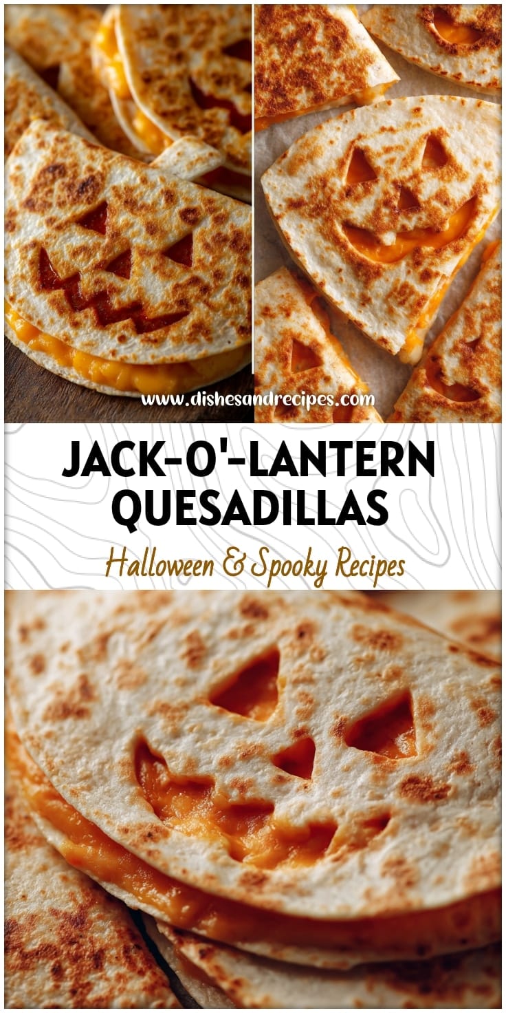 Easy Halloween Jack-O'-Lantern Quesadillas for a Spooky Dinner