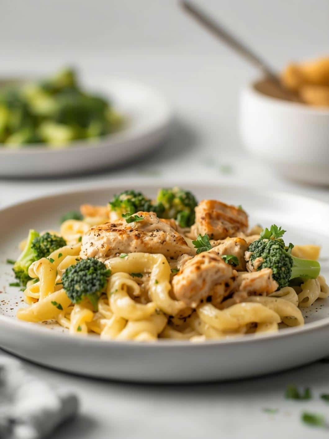 Light Chicken Broccoli Alfredo Recipe