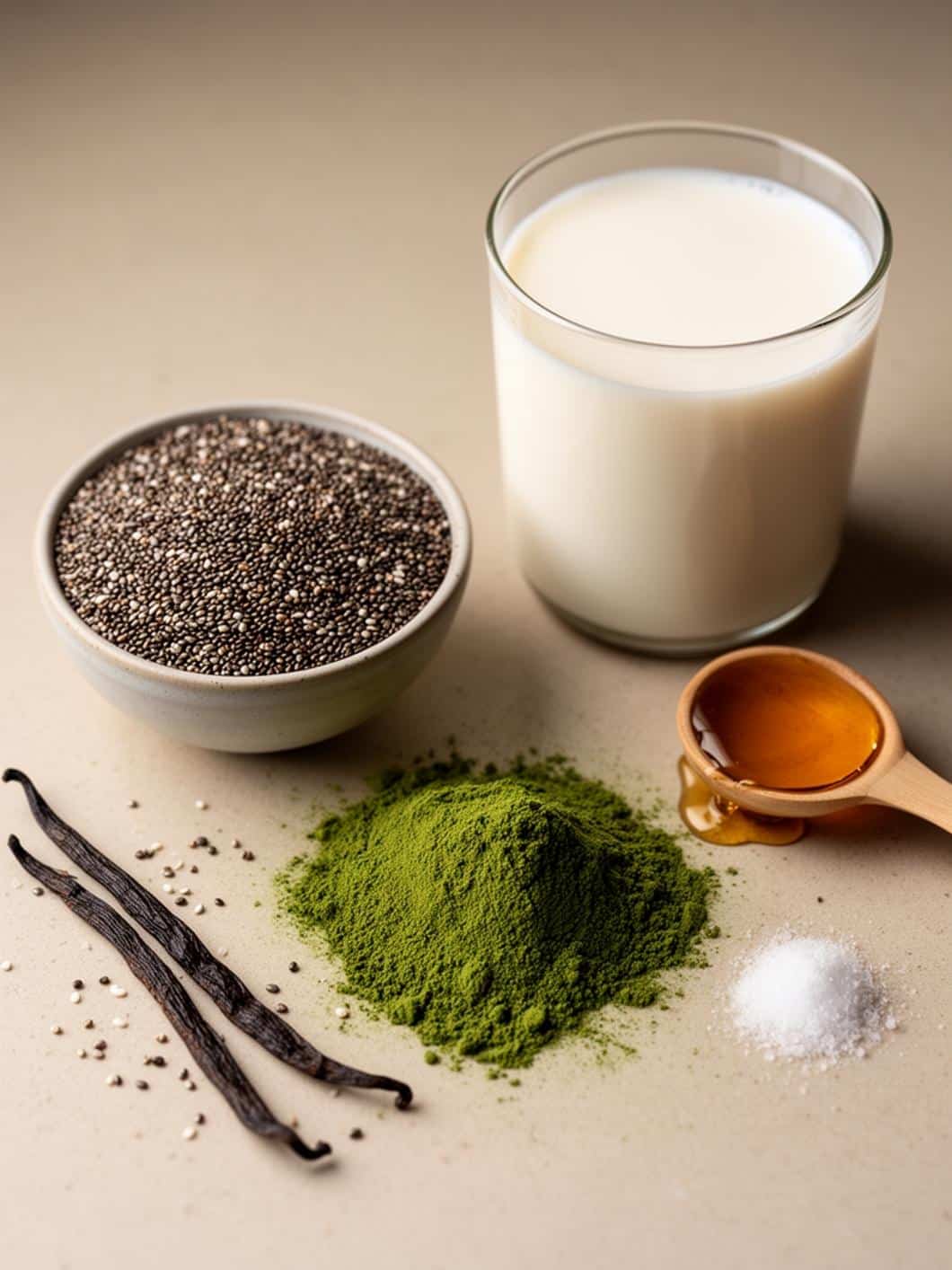 Matcha Chia Pudding Recipe with Coconut Milk