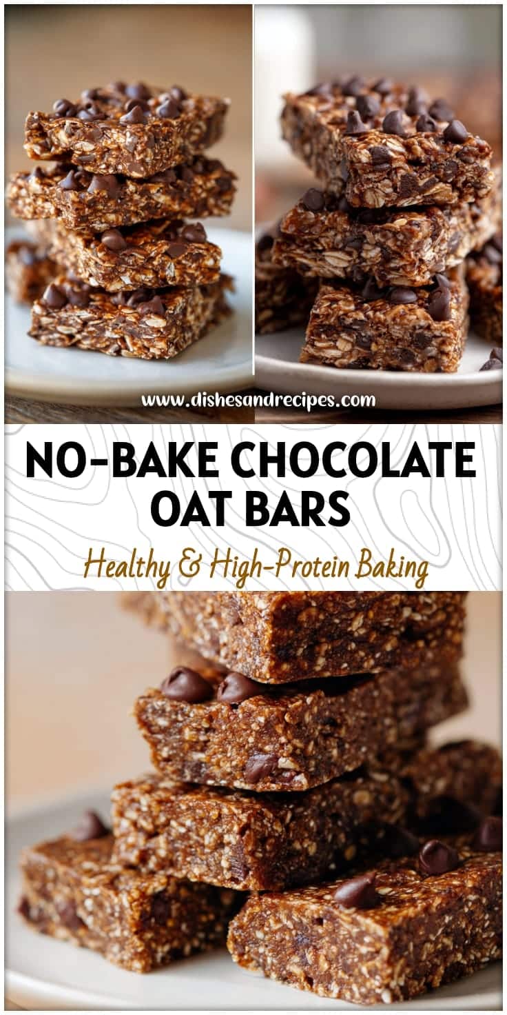 No-Bake Chocolate Oat Energy Bars: Easy Homemade Granola Bars for a Healthy Snack