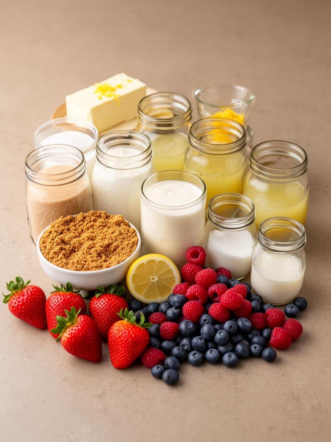 No-Bake Lemon Berry Cheesecake Jars: Easy Summer Dessert