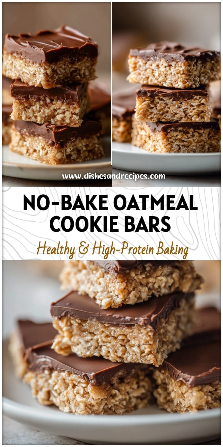 Easy No-Bake Oatmeal Cookie Bars with Chocolate 14 Easy No-Bake Oatmeal Cookie Bars with Chocolate