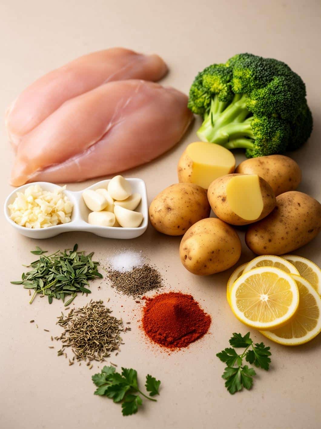 One-Pan Garlic Chicken: 35g Protein, Easy & Healthy Dinner