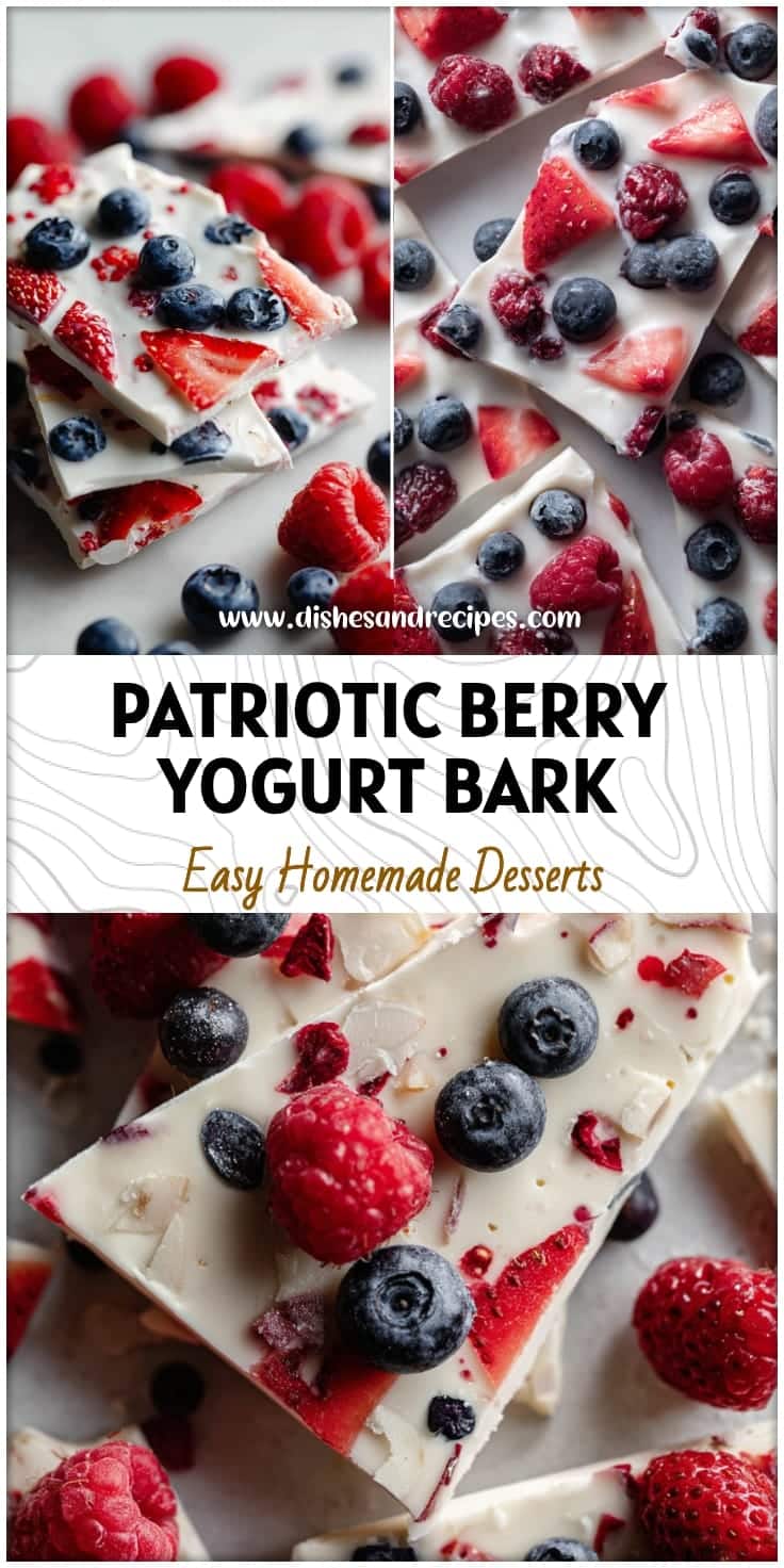 Patriotic Berry Yogurt Bark Recipe - Easy & Healthy Frozen Snack