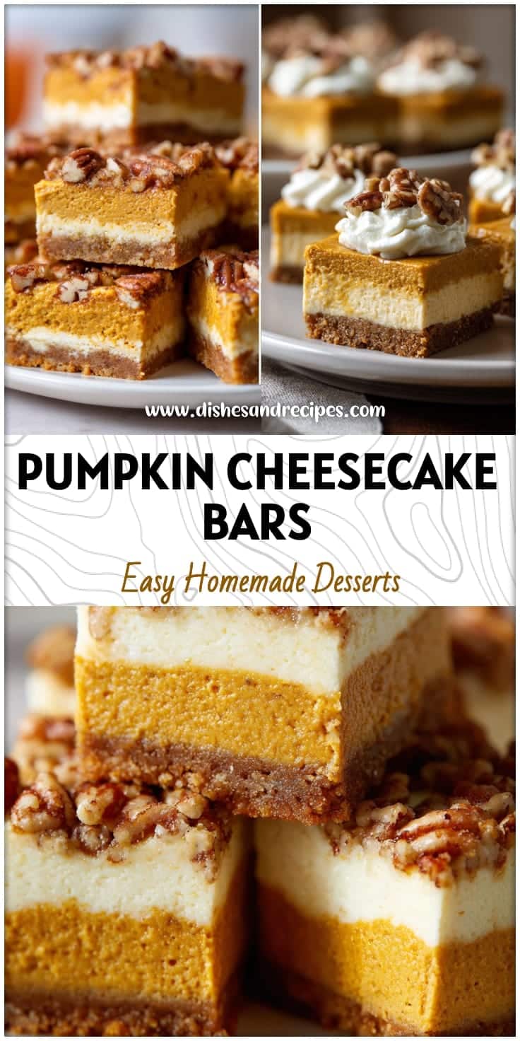 Easy Pumpkin Cheesecake Bars for Fall
