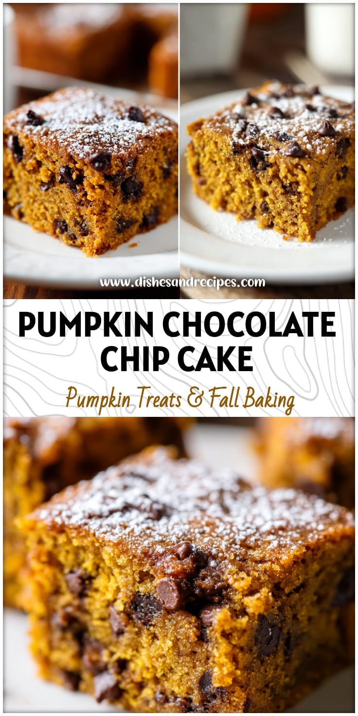 Easy Pumpkin Chocolate Chip Snack Cake Recipe