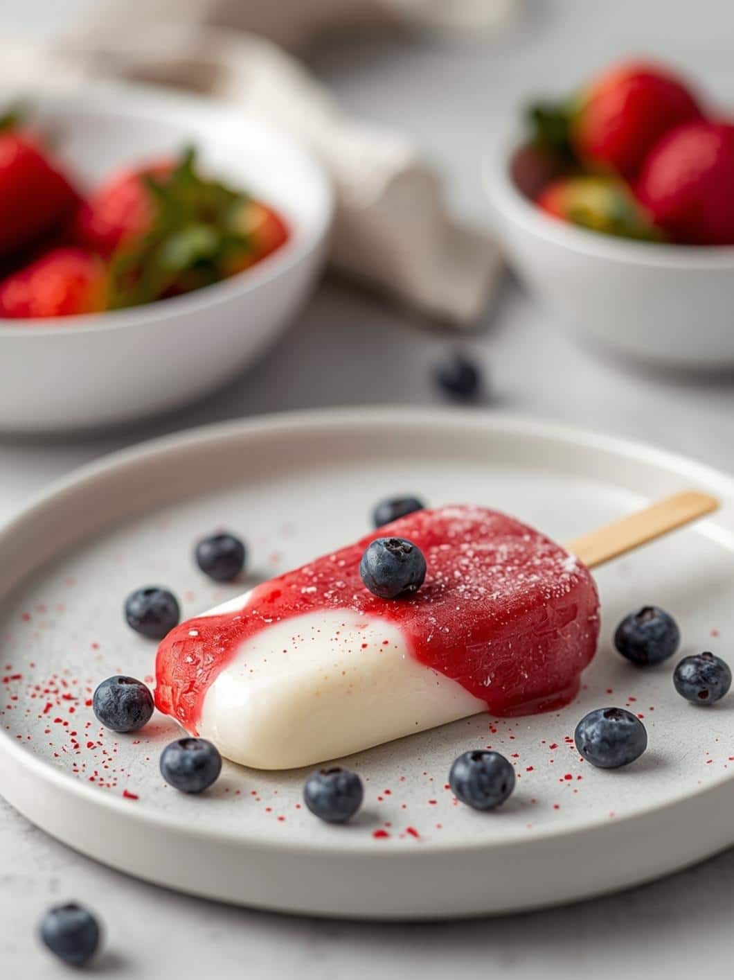 Red, White & Blue Yogurt Pops - Easy Fourth of July Treat!