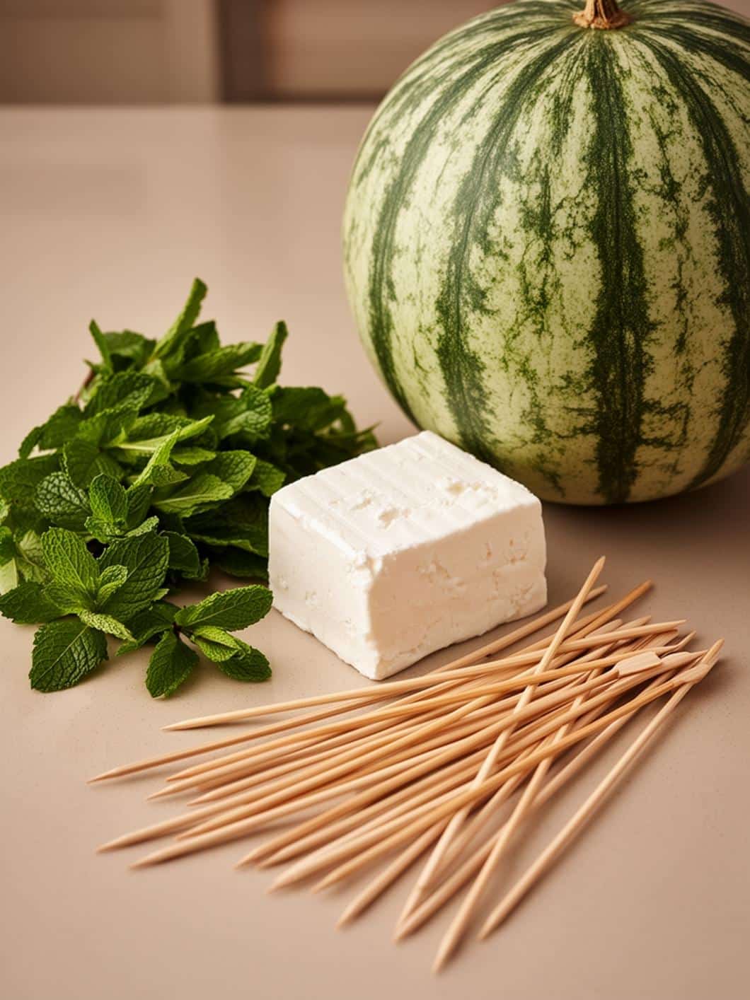 Refreshing Watermelon Feta & Mint Skewers - Easy Summer Appetizer Idea!