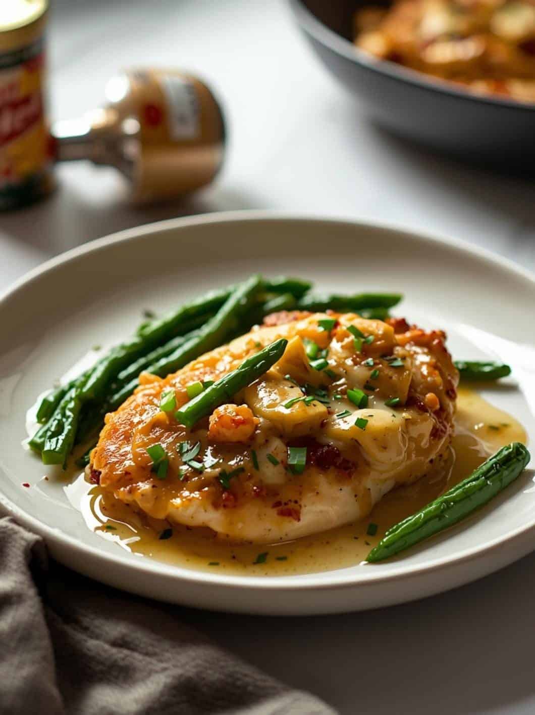 Sheet Pan Garlic Butter Chicken & Green Beans