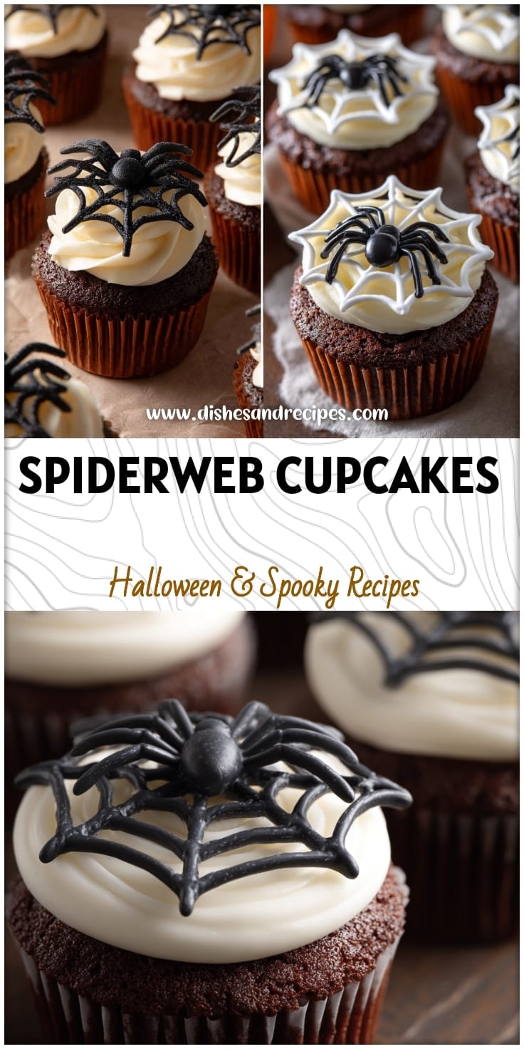 Easy Halloween Spiderweb Cupcakes: Spooky & Cute Dessert Idea