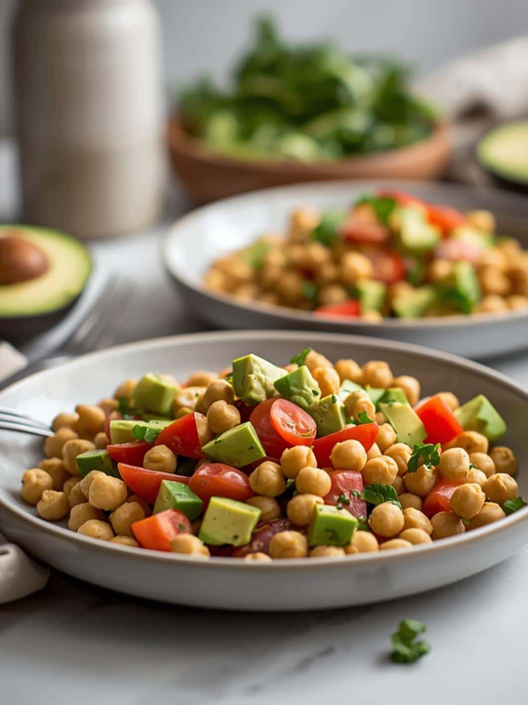 Spring Chickpea & Avocado Salad: Healthy Lunch & Meal Prep Recipe