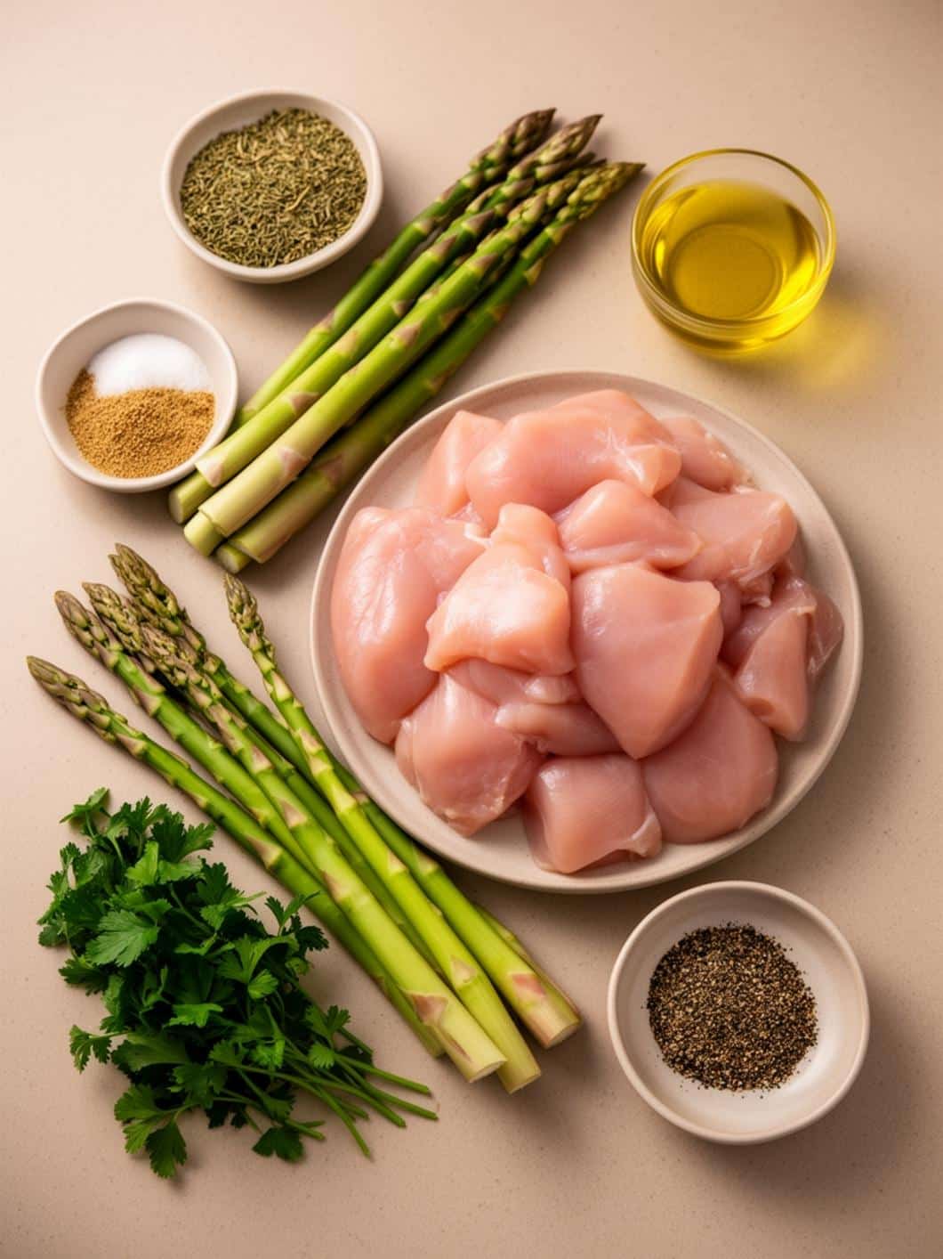 Spring Roasted Chicken & Asparagus Sheet Pan Dinner